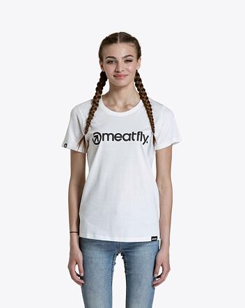Dámské tričko Meatfly Ladies MF Logo, White