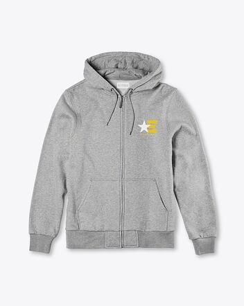 Pánská mikina Etnies America Zip Up Hoodie, Grey / Heather
