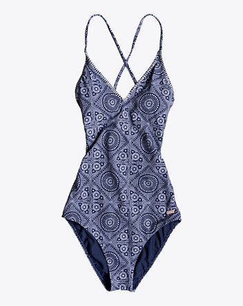 Roxy To The Beach Full One Piece, Med Blue Shibori Nights Sw