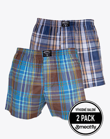 Pánské boxerky Meatfly Doug, Yellow / Brown