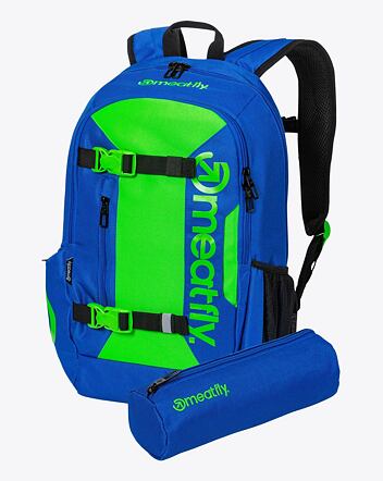 Batoh Meatfly Basejumper, Royal Blue/Safety Green, 22 L + PENÁL ZDARMA
