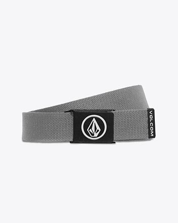 Pánský pásek Volcom Circle Web Belt, Heather Grey