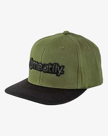 Kšiltovka Meatfly Tyler Snapback, Logojam Olive / Black