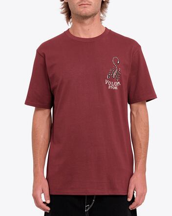 Pánské tričko Volcom Lintell Classic Sst, Merlot