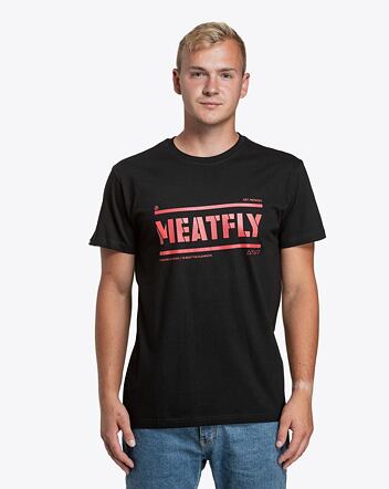 Pánské tričko Meatfly Rele, Black