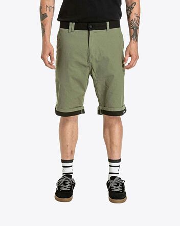 Pánské kraťasy Meatfly Barry 2.0, Olive / Black Ripstop
