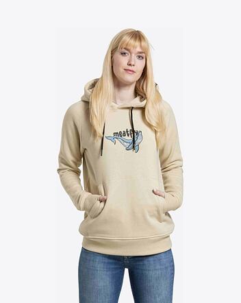 Dámská mikina Meatfly Watani, Beige Whale