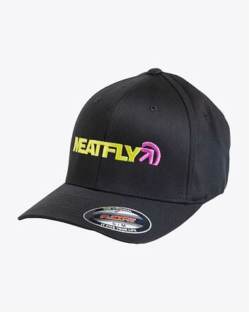 Kšiltovka Meatfly Zedd Flexfit, Lime / Black