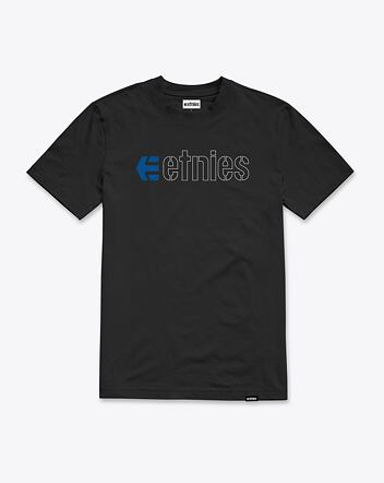 Pánské tričko Etnies Ecorp, Black / Blue / White