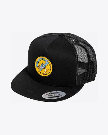 Kšiltovka Meatfly Thunderbolt Trucker, Yellow Eternal / Black