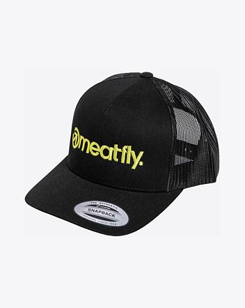 Kšiltovka Meatfly MF Logo Trucker, Lime / Black
