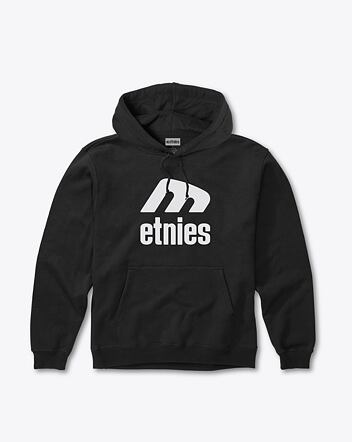 Pánská mikina Etnies Icon E Hoodie, Black / White