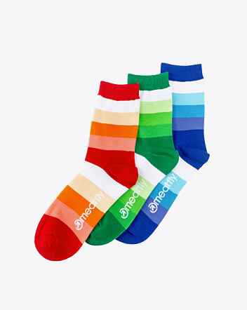 Ponožky Meatfly Stripes Shades socks, Triple Pack