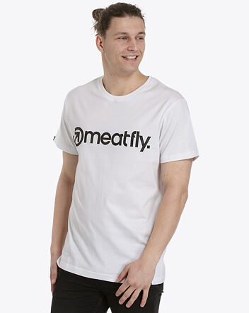 Pánské tričko Meatfly MF Logo, White