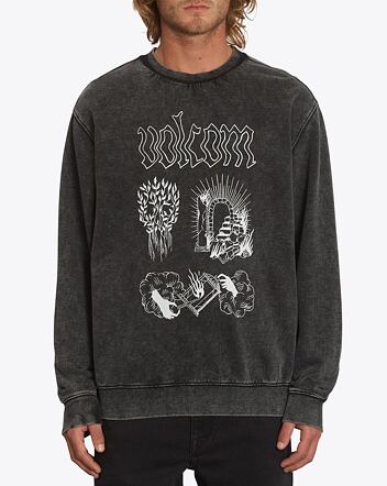 Pánská mikina Volcom Fa Vaderetro Crew, Black