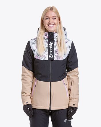 Dámská SNB & SKI bunda Meatfly Kirsten, Blossom White/Latte