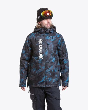 Pánská SNB & SKI bunda Meatfly Manifold, Blue Mossy