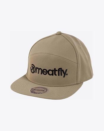 Kšiltovka Meatfly Creeper 6 Panel Snapback, Olive / Black Logo