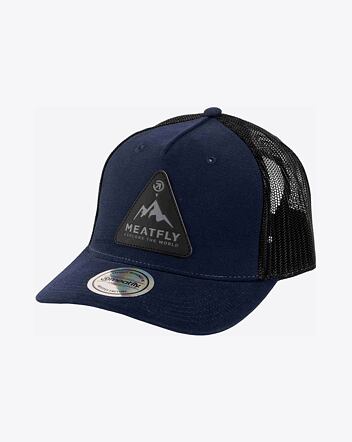 Kšiltovka Meatfly Hawkye Trucker, Navy Blue Peak