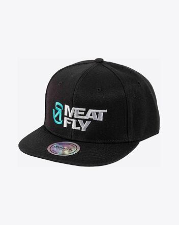 Kšiltovka Meatfly Ness Snapback, Black / Grey Revital