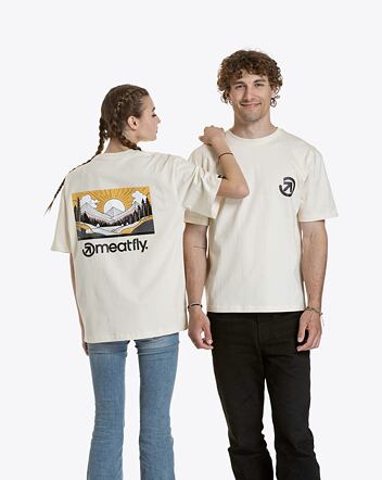 Unisex tričko Meatfly Cachuma, Blanc Mountains