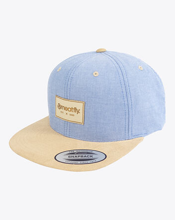 Kšiltovka Meatfly Gruman Premium Snapback, Blue/Beige