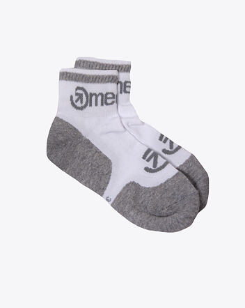 Ponožky Meatfly Logo Middle Socks – CO, B – White