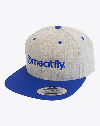 Kšiltovka Meatfly Flanker Snapback, Royal Blue/Grey Heather