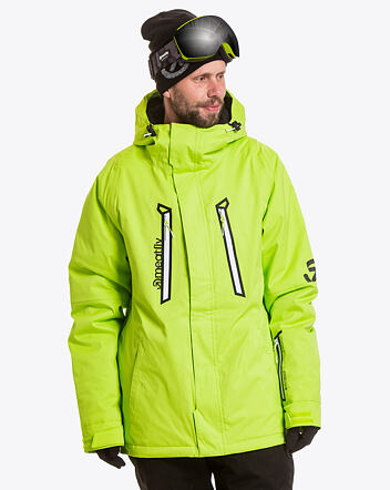 Pánská SNB & SKI bunda Meatfly Dodge Premium, Lime