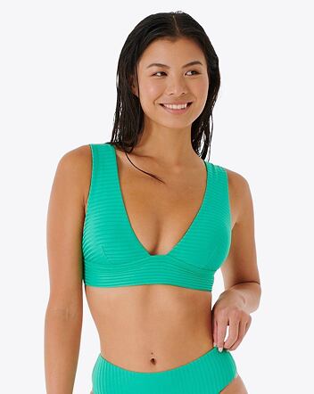 Dámský horní díl plavek Rip Curl Premium Surf Deep V, Green