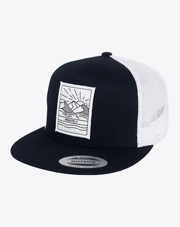 Kšiltovka Meatfly Thunderbolt Trucker, Sunny Black/White