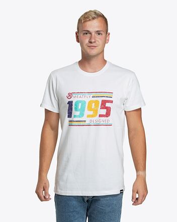Pánské tričko Meatfly 1995, White