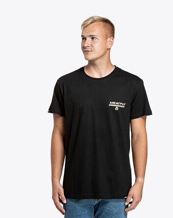 Pánské tričko Meatfly Racing Spirit, Black