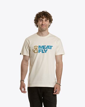 Pánské tričko Meatfly Revital, Blanc