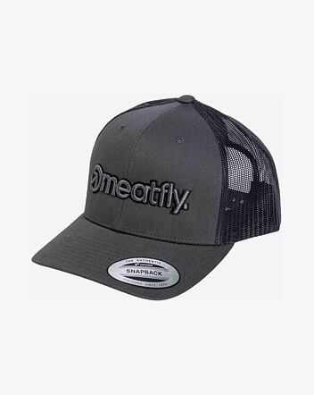 Kšiltovka Meatfly MF Logo Trucker, Black / Grey / Dark Grey