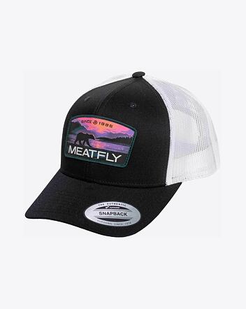 Kšiltovka Meatfly MF View Trucker, Purple Alaska / Black / White