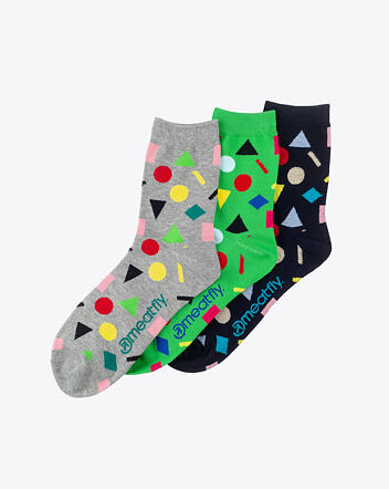 Ponožky Meatfly Multi Shape socks, Triple Pack