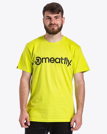Pánské tričko Meatfly MF Logo, Safety Yellow