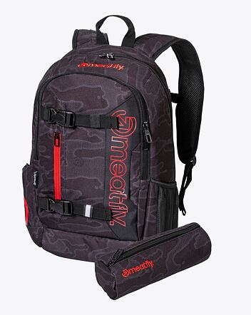 Batoh Meatfly Basejumper, Morph Black, 22 L