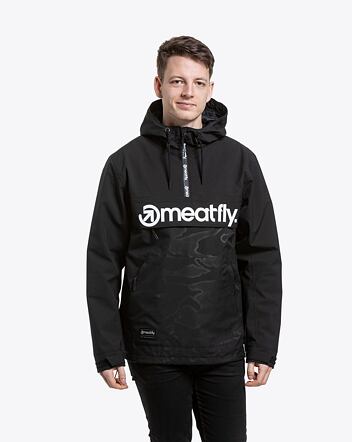 Pánská street bunda Meatfly Garen, Morph Black Emboss