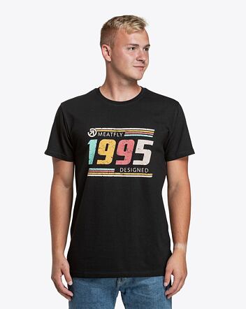Pánské tričko Meatfly 1995, Black