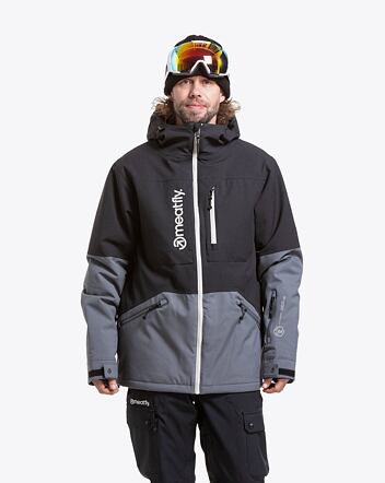 Pánská SNB & SKI bunda Meatfly Helios, Dark Grey / Black