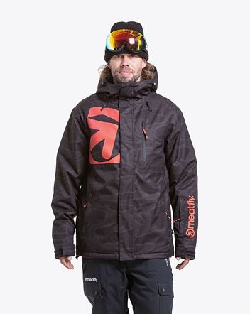 Pánská SNB & SKI bunda Meatfly Shader, Morph Black