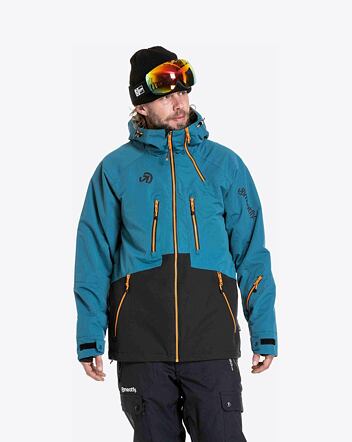 Pánská SNB & SKI bunda Meatfly Cronos, Black / Deep Ocean