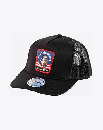 Kšiltovka Meatfly Corey Trucker, Black Tomcat
