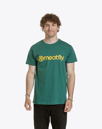 Pánské tričko Meatfly MF Logo, Forest Green