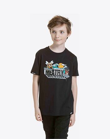 Dětské tričko Meatfly Skejters, Black