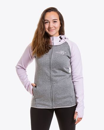 Dámská technická mikina Meatfly Gema, Powder Pink / Light Grey