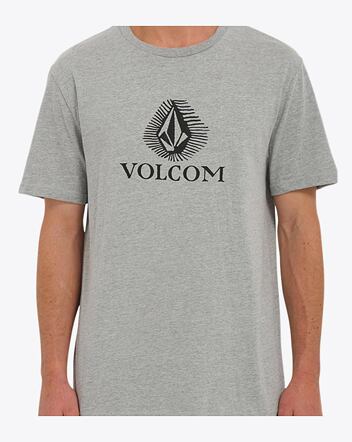 Pánské tričko Volcom Offshore Stone Hth Sst, Heather Grey