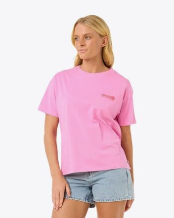 Dámské tričko Rip Curl Ocean Tech Relaxed, Pink